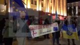 В Тбилиси на мини-протест против выборов организовались украинцы