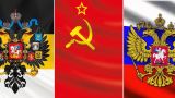 В Петербурге подняли три флага России из разных исторических эпох