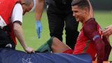 Роналду вынесли на носилках с финала Евро между Португалией и Францией