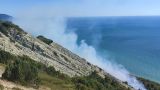 Лесной пожар между Анапой и Новороссийском разросся наполовину