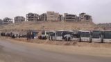 Из района Вади Барада к западу от Дамаска эвакуированы боевики с семьями