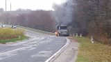В Молдавии сгорел автобус, который вез людей на митинг протеста оппозиции