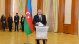 Алиев проголосовал в бывшей карабахской столице на «исторических» выборах