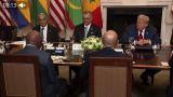 Who pulled the tongue: Trump got into a puddle at a meeting with the president of Liberia