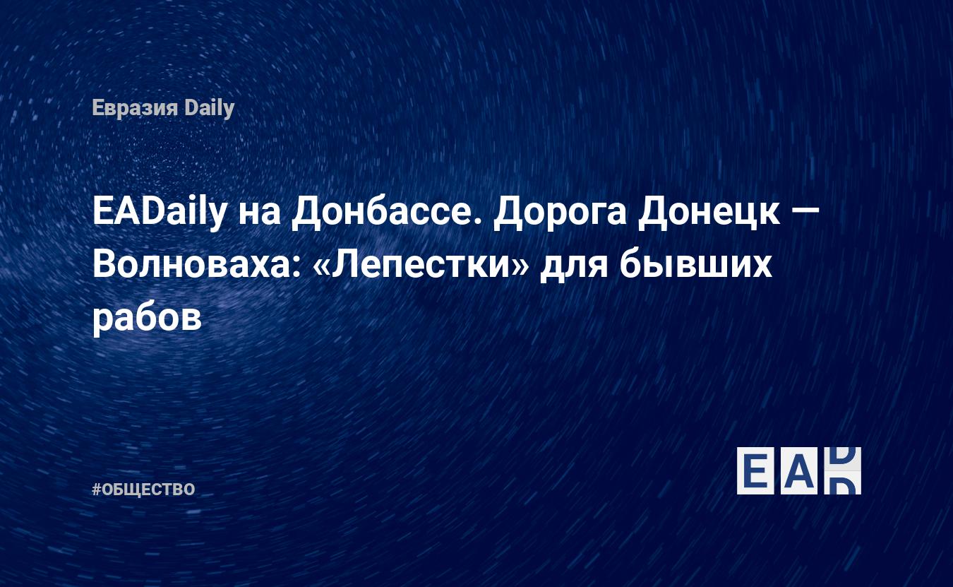 EADaily на Донбассе. Дорога Донецк — Волноваха: «Лепестки» для бывших рабов  — EADaily — Новости ДНР. ДНР. Новости. Новости ЛДНР. ДНР новости сегодня.  ДНР последние новости. Ситуация в ДНР сегодня. Новости сегодня. Новости дня.