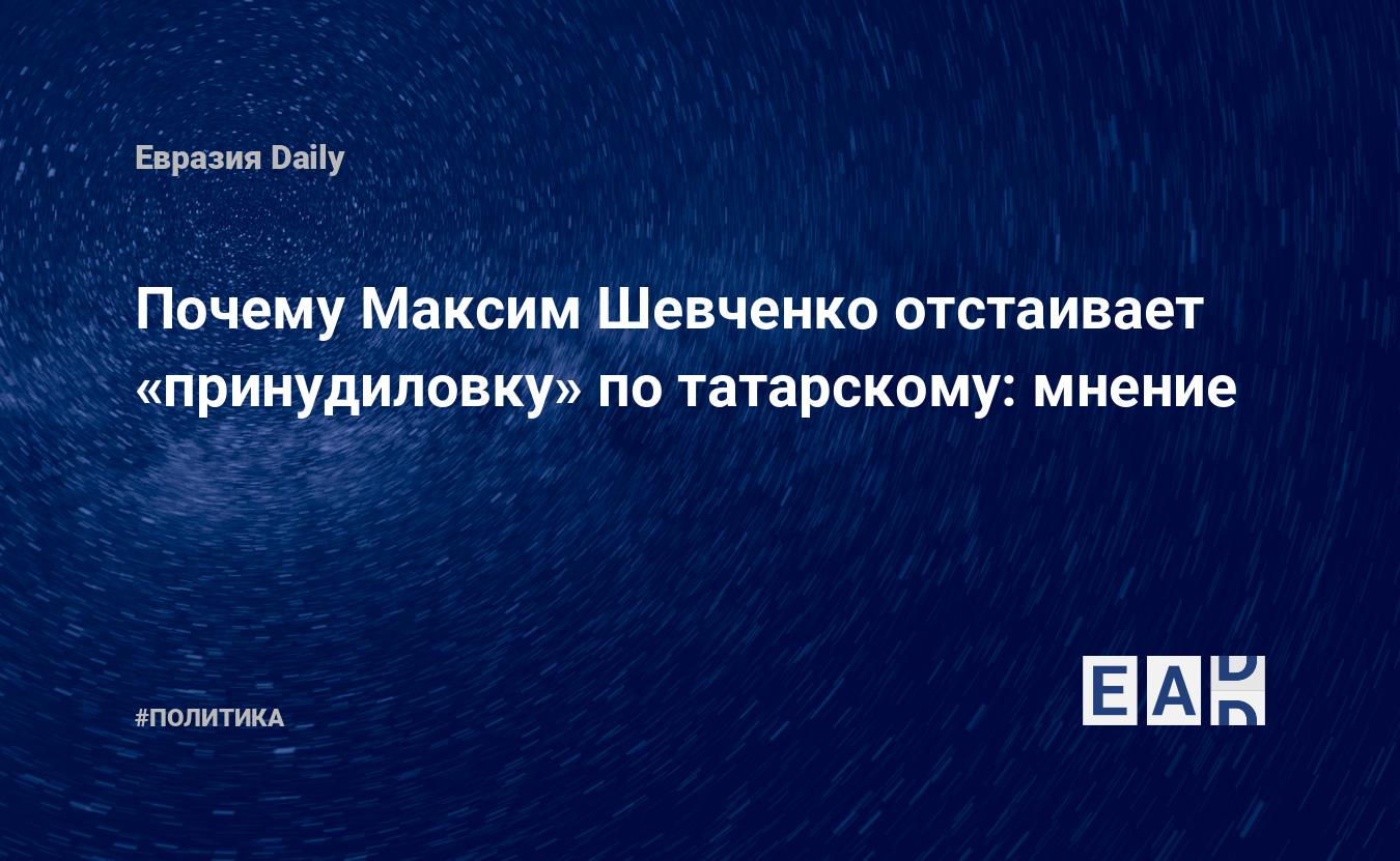 Почему Максим Шевченко отстаивает «принудиловку» по татарскому: мнение —  EADaily, 20 ноября 2017 — Новости политики, Новости России